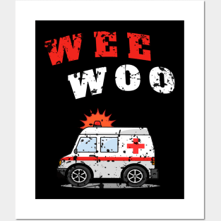 WEE WOO Ambulance! Splat Edition Posters and Art